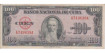 CUBA - B082, 100 PESOS 1950, MBC+