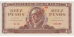 CUBA - B101, 10 PESO 1966, SC ESPECIMEN
