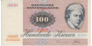 DINAMARCA - B-050AD, 100 KRONER 1972, SC