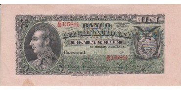 ECUADOR B-172 , 1 SUCRE , BANCO INTERNACIONAL , EBC
