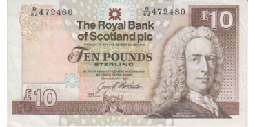 ESCOCIA B-353 , 10 LIBRAS 1992 - EBC