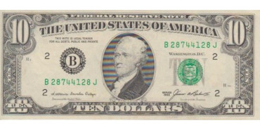 ESTADOS UNIDOS B-476 , 10 DOLAR 1985 , SC