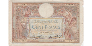 FRANCIA B-086 , 100 FRANCOS 10-6-1937 , BC