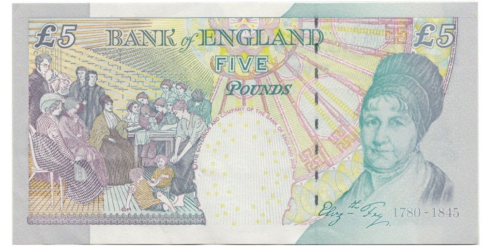 GRAN BRETAÑA-  B-382,  5 LIBRAS 1990/02 - SC