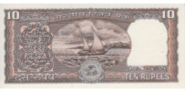 INDIA B-060 , 10 RUPIAS , SC