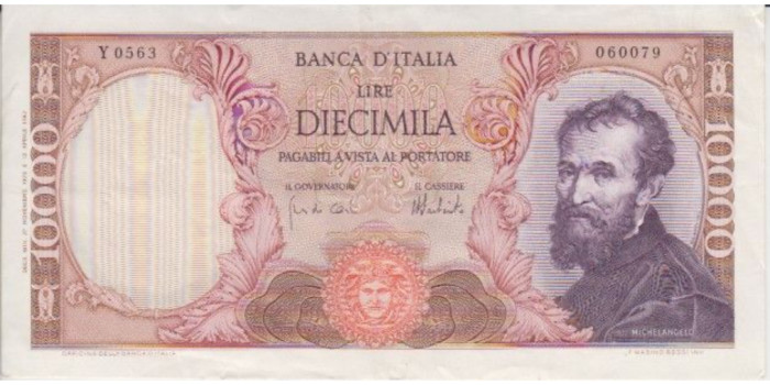 ITALIA B-097 , 10.000 LIRAS 1962/73 , MBC