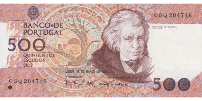 PORTUGAL B-180 , 500 ESCUDOS 1987-94 , SC