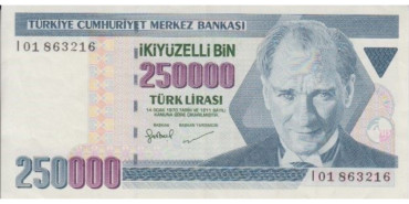 TURQUIA B-207, 250.000 LIRA 1972, MBC+