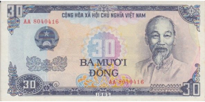 VIETNAM REP. SOLIALISTA B-095, 30 DONG 1985, SC