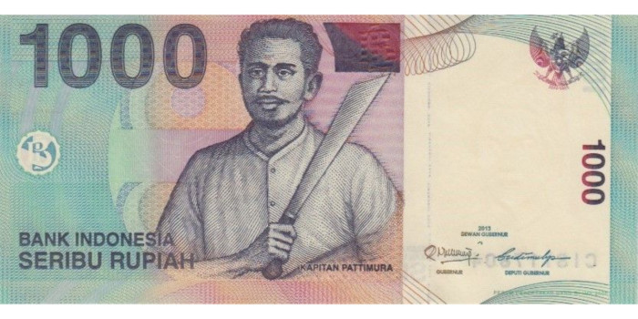 INDONESIA B-141.- 1000 RUPIAS 2013.  SC