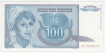 YUGOSLAVIA B-112.- 100 DINARS 1992.  SC