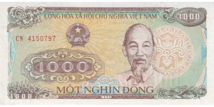 VIETNAM B-106, 1000 DONG 1988, SC