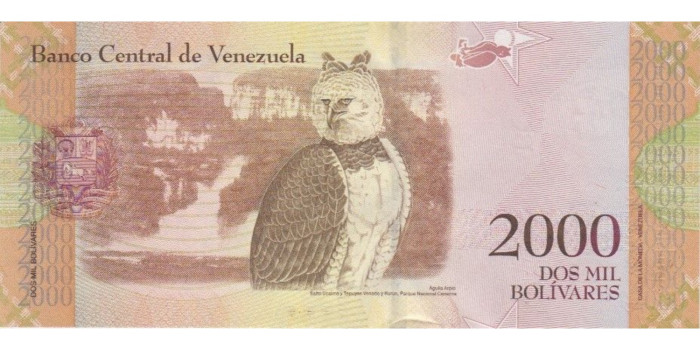 VENEZUELA B-096, 2000 BOLIVARES 2016, SC