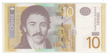 SERBIA B-054a.- 10  DINARES  2011/13.  SC