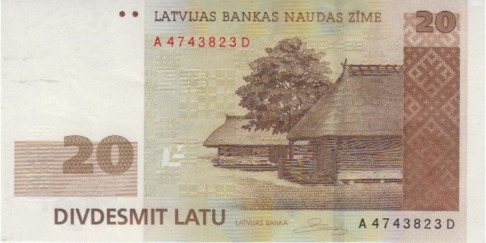 LETONIA B-051 , 20 LATI 2004 , EBC