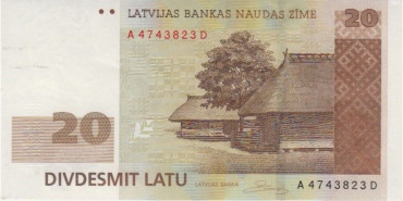 LETONIA B-051 , 20 LATI 2004 , EBC