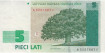 LATVIA B-049 , 5 LATI 1996 , EBC