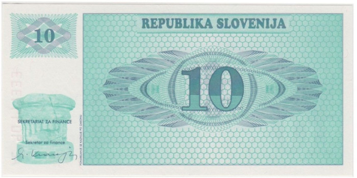 ESLOVENIA B-04a.- 10 TOLARJEV 1990.  SC