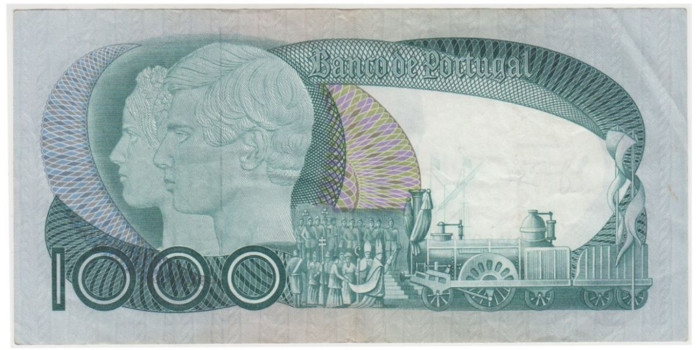 PORTUGAL B-175 , 1000 ESCUDOS 1968/82.  EBC