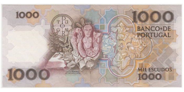 PORTUGAL B-181 , 1000 ESCUDOS 1983/94.  MBC