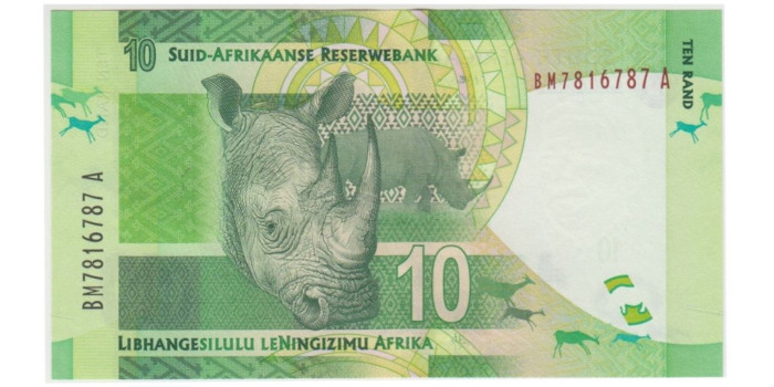 SUDAFRICA B-133.- 10 Rand 2012.  SC