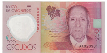 CABO VERDE B-71.- 200 ESCUDOS 2014.  SC