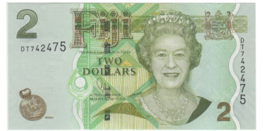 FIJI B-109.- 2 DOLARES 2007/12.  SC