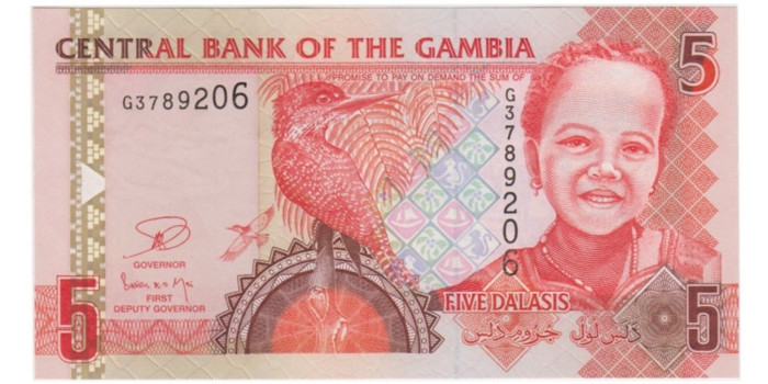 GAMBIA B-26a3.- 5 DALASIS 2016.  SC