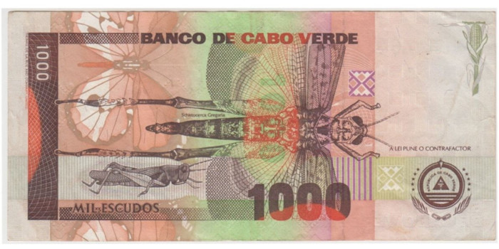CABO VERDE B-65.- 1000 ESCUDOS 1992.  MBC