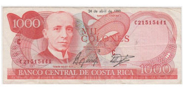 COSTA RICA B259.- 1000 COLONES 1990.  BC