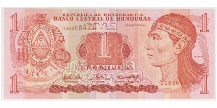 HONDURAS B-084.- 1 LEMPIRA 2004 - 2006.  SC