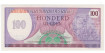 SURINAME B-128.- 100 GULDEN 1985.  SC