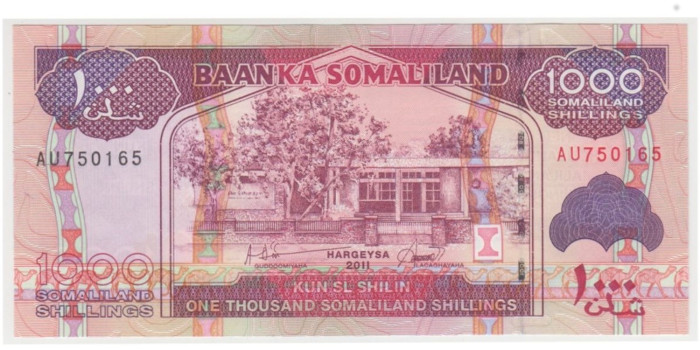 SOMALILAND B-020.- 1000 SHILLING 2011.  SC