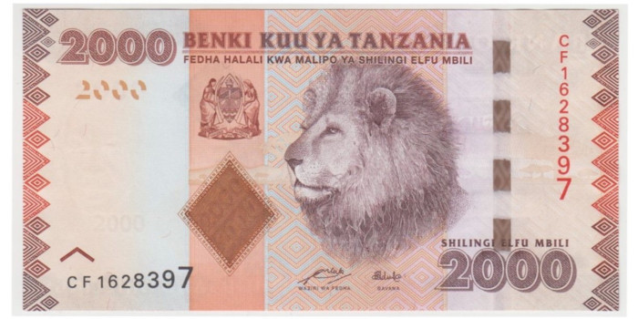 TANZANIA B-042.- 2000 SHILLINGS 2010.  SC