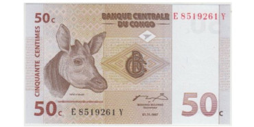 CONGO B-084a - 50 Centimos 1997 - SC