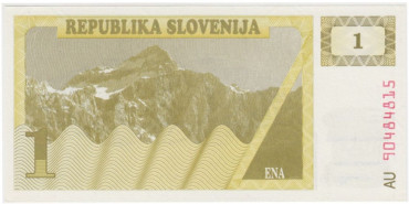 ESLOVENIA B-001a - 1 Tolar 1990 - SC
