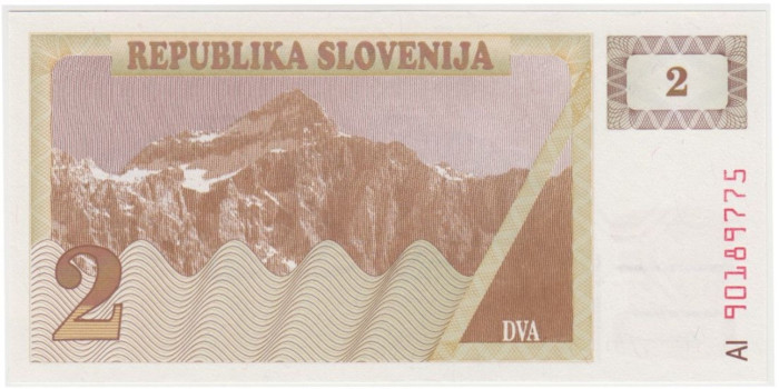 ESLOVENIA B-002a - 2 Tolarja 1990 - SC