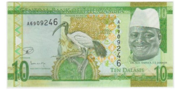 GAMBIA B-032 - 10 Dalasis 2015 - SC