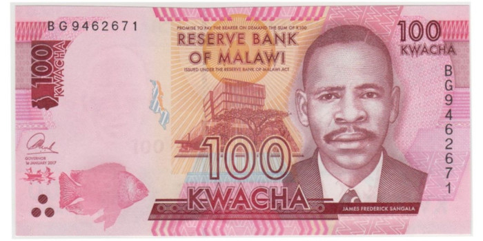 MALAWI B-065c - 100 Kwacha 2017 - SC