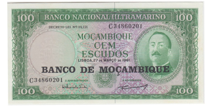 MOZAMBIQUE B-117a - 100 Edscudos 1976 - SC