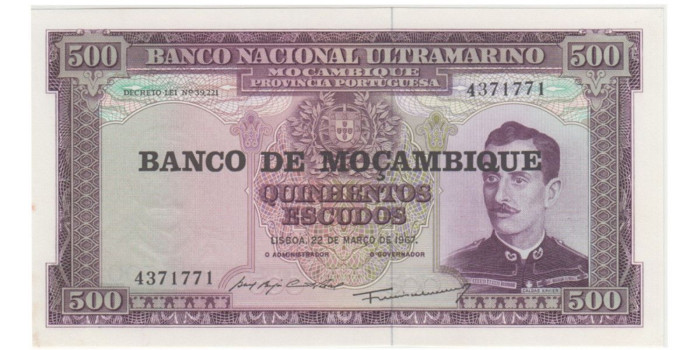 MOZAMBIQUE B-118a - 500 Escudos 1976 - SC