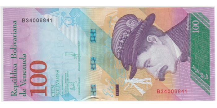 VENEZUELA B-106a - 100 Bolivares 2018 - SC