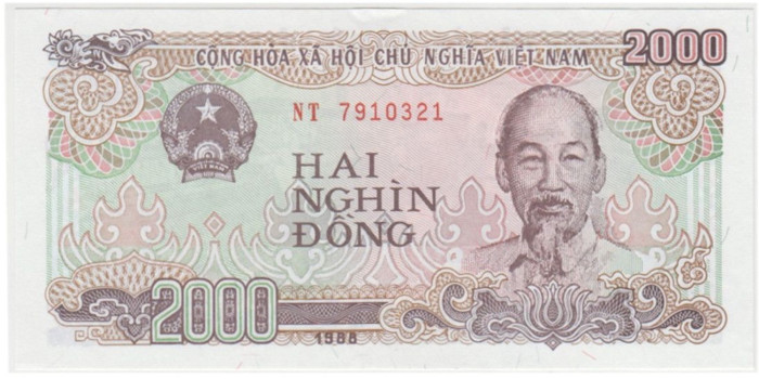 VIETNAM B-107a - 2.000 Dong 1980 - SC