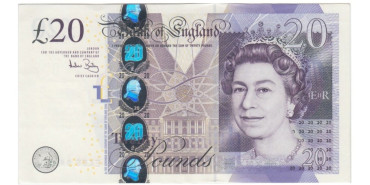 GRAN BRETAÑA-  B-392  20 LIBRAS 2007/12 - SC-