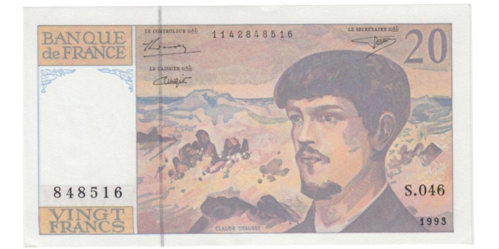 FRANCIA B-151.- 20 FRANCOS 1993.  SC