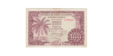 Guinea Ecuatorial B-001.- 100 FRANCOS 1969.  MBC