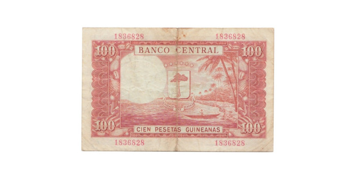 Guinea Ecuatorial B-001.- 100 FRANCOS 1969.  MBC