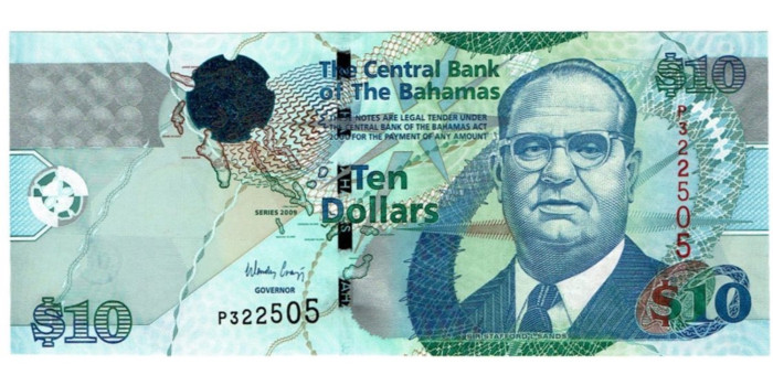 BAHAMAS B-073a -  10 Dollar 2009 - SC