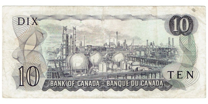 CANADA - B-088.- 10 DOLAR 1971.  MBC