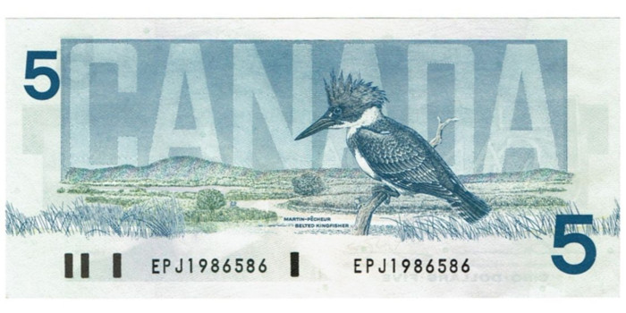 CANADA - B-095.- 5 DOLAR 1986.  SC